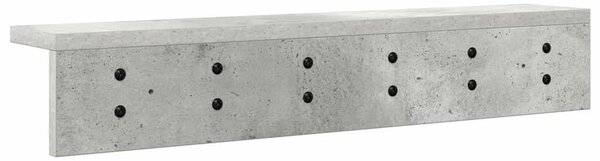 Fali Kabáthorog Beton Szürke 60 x 10,5 x 10,5 cm Faanyag