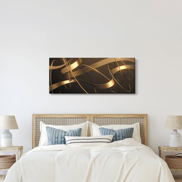 Kép - bronz szalagok (120x50 cm)