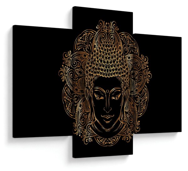 Arany Buddha képe (90x60 cm)