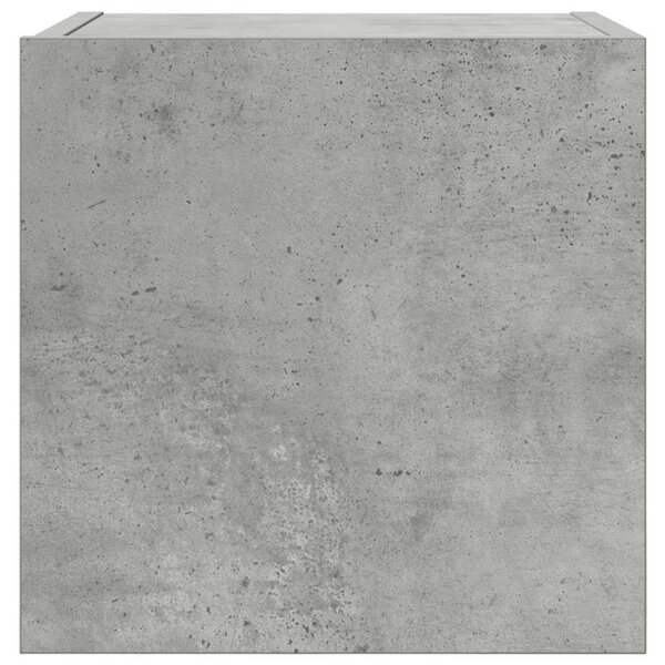 2 db betonszürke falra szerelhető TV-szekrény 30,5 x 30 x 30 cm