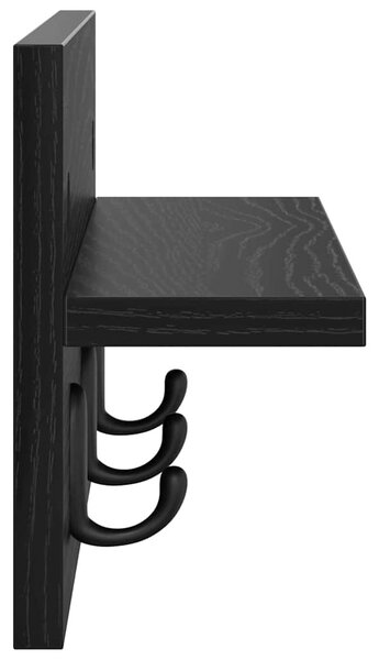 Fali Kabáthorog Fekete tölgy 40 x 10,5 x 18 cm Faanyag