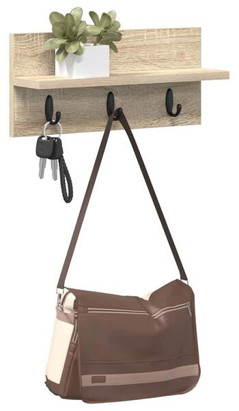 Fali Kabáthorog Sonoma tölgy 40 x 10,5 x 18 cm Faanyag