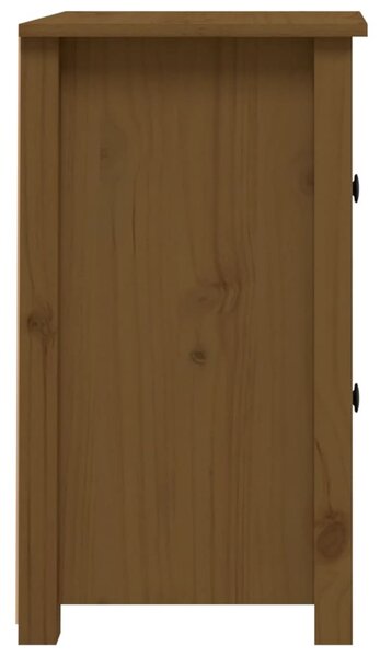 Mézbarna tömör fenyőfa éjjeliszekrény 40 x 35 x 61,5 cm