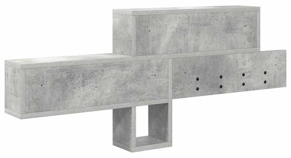 Fali Kabáthorog Beton Szürke 100 x 12 x 43,5 cm Faanyag