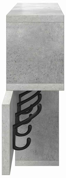 Fali Kabáthorog Beton Szürke 100 x 12 x 43,5 cm Faanyag