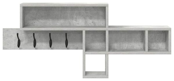 Fali Kabáthorog Beton Szürke 100 x 12 x 43,5 cm Faanyag