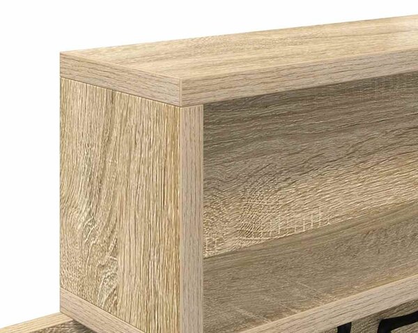 Fali Kabáthorog Sonoma tölgy 100 x 12 x 43,5 cm Faanyag