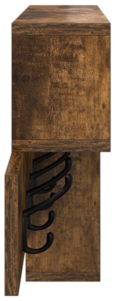 Fali Kabáthorog Füstölt tölgy 100 x 12 x 43,5 cm Faanyag