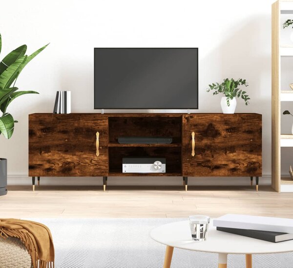 VidaXL füstös tölgy színű szerelt fa TV-szekrény 150 x 30 x 44,5 cm