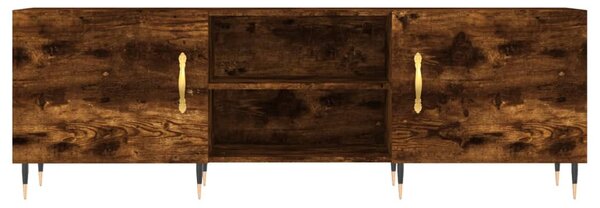Füstös tölgy színű szerelt fa TV-szekrény 150 x 30 x 44,5 cm