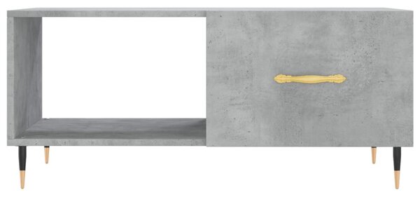 Betonszürke szerelt fa dohányzóasztal 90 x 50 x 40 cm
