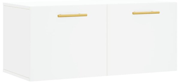 Fehér szerelt fa faliszekrény 80 x 36,5 x 35 cm