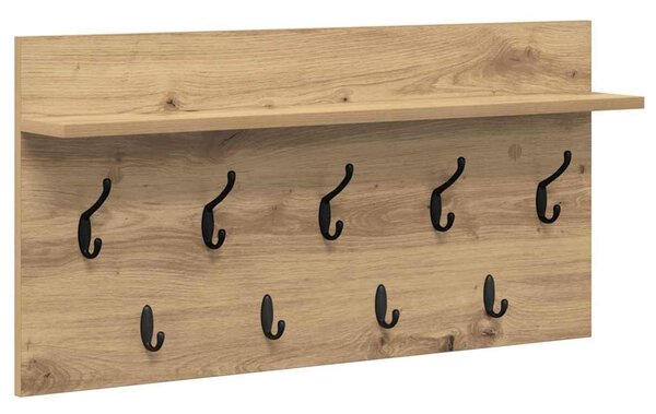 Fali Kabáthorog polcokkal Artisan tölgy 80 x 40 x 12 cm Faanyag