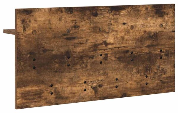 Fali Kabáthorog polcokkal Füstölt tölgy 80 x 40 x 12 cm Faanyag
