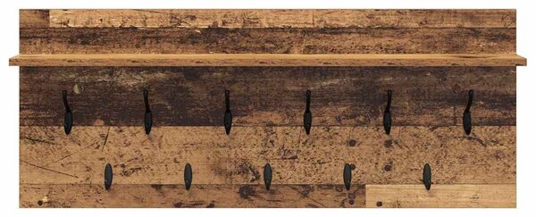 Fali Kabáthorog polcokkal Öreg fa 100 x 40 x 12 cm Faanyag