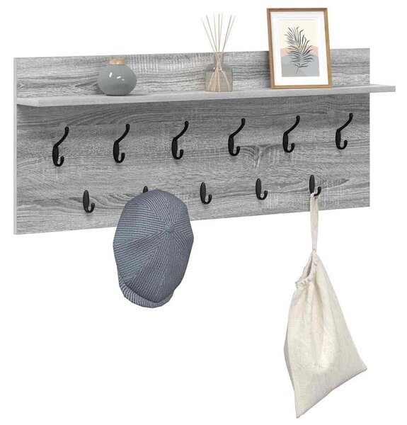 Fali Kabáthorog Szürke Sonoma 100 x 40 x 12 cm Faanyag