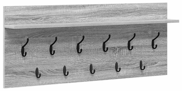 Fali Kabáthorog Szürke Sonoma 100 x 40 x 12 cm Faanyag