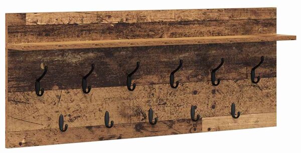 Fali Kabáthorog polcokkal Öreg fa 100 x 40 x 12 cm Faanyag