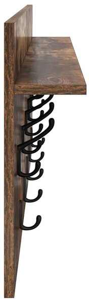 Fali Kabáthorog Füstölt tölgy 100 x 40 x 12 cm Faanyag