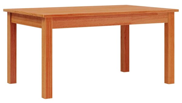 Viaszbarna tömör fenyőfa dohányzóasztal 80 x 50 x 40 cm