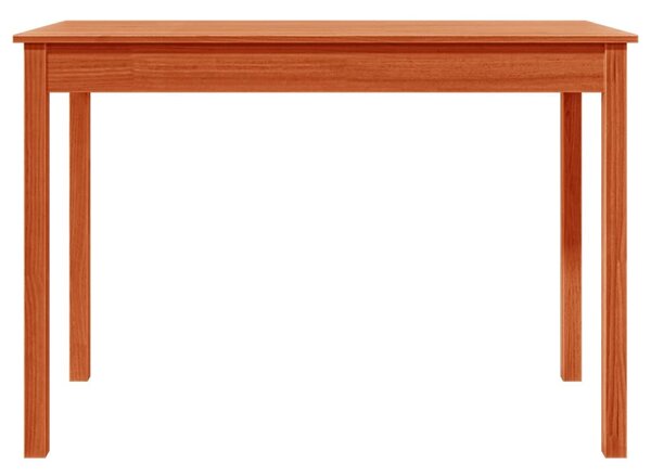 Viaszbarna tömör fenyőfa ebédlőasztal 110 x 55 x 75 cm