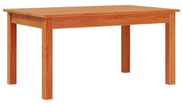 Viaszbarna tömör fenyőfa dohányzóasztal 80 x 50 x 40 cm