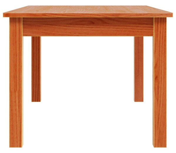 Viaszbarna tömör fenyőfa dohányzóasztal 80 x 50 x 40 cm