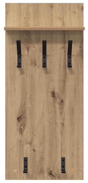 Fali Kabáthorog polcokkal Artisan tölgy 40 x 10 x 90 cm Faanyag