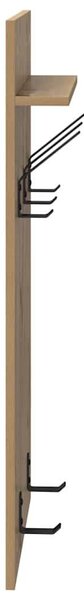 Fali Kabáthorog polcokkal Artisan tölgy 40 x 10 x 90 cm Faanyag