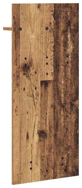 Fali Kabáthorog polcokkal Öreg fa 40 x 10 x 90 cm Faanyag
