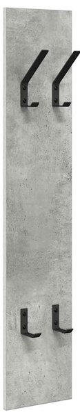 Fali Kabáthorog Beton Szürke 20 x 1,5 x 100 cm Faanyag