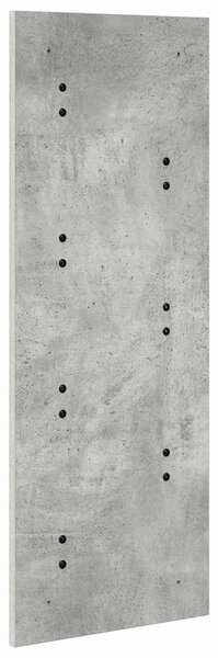 Fali Kabáthorog tárolóval Beton Szürke 30 x 1,5 x 80 cm Faanyag