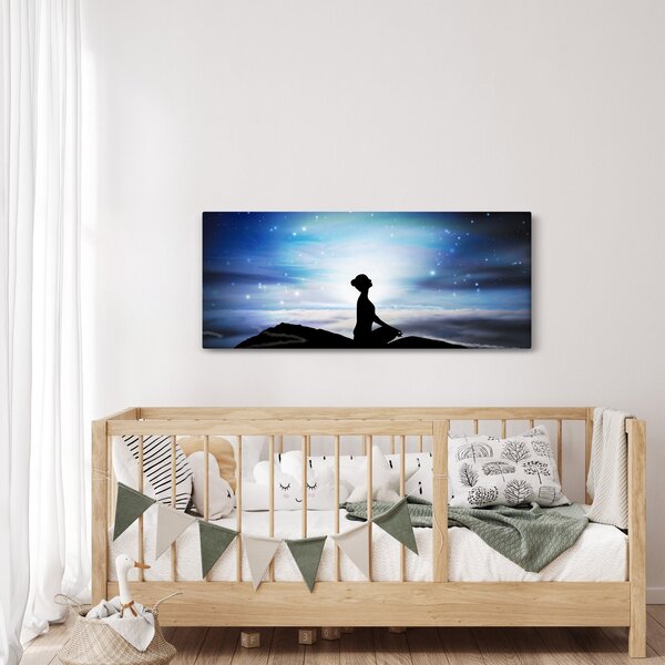 Meditáló nő képe (120x50 cm)