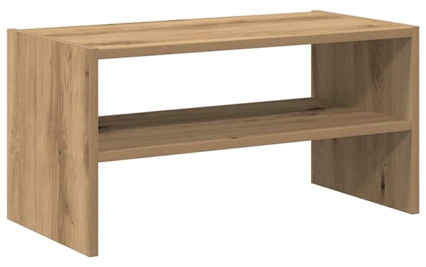 Kézműves tölgy cipőtartó állvány halmozható 60 x 30 x 30,5 cm