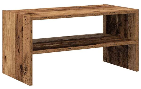 Antik fa színű cipőtartó állvány halmozható 60 x 30 x 30,5 cm
