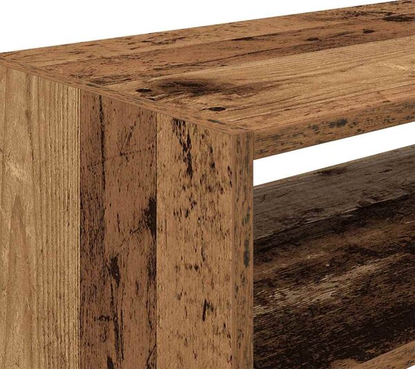 Antik fa színű cipőtartó állvány halmozható 60 x 30 x 30,5 cm