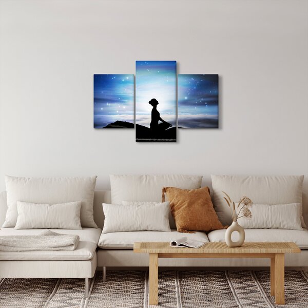 Meditáló nő képe (90x60 cm)