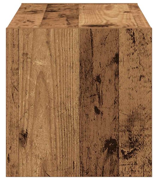 Antik fa színű cipőtartó állvány halmozható 60 x 30 x 30,5 cm