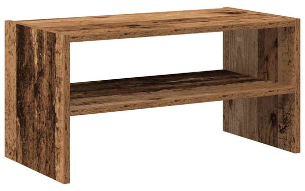 Antik fa színű cipőtartó állvány halmozható 60 x 30 x 30,5 cm