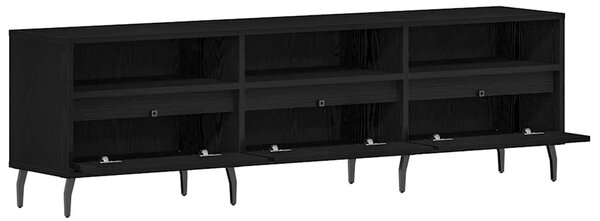 TV szekrény Fekete tölgy 150 x 30 x 44,5 cm Faanyag