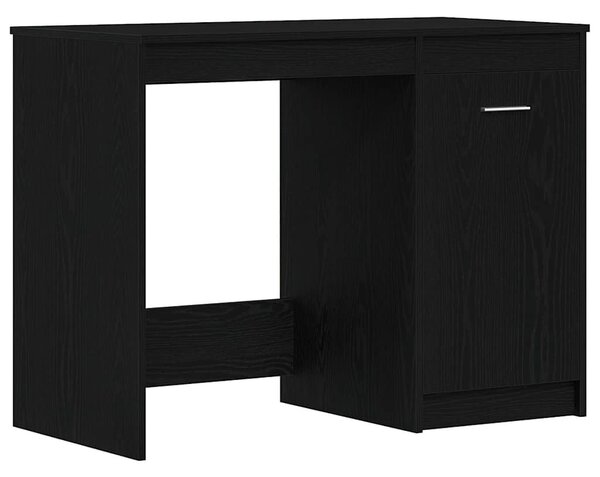 Asztal tárolóval Fekete tölgy 100 x 50 x 76 cm Faanyag