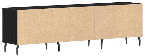 TV szekrény 150 x 30 x 44,5 cm Fekete tölgy Szerelt Fa