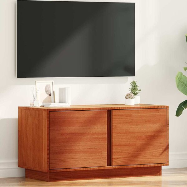 TV szekrény Faggyú barna 80 x 35 x 40,5 cm Tömör fenyőfa