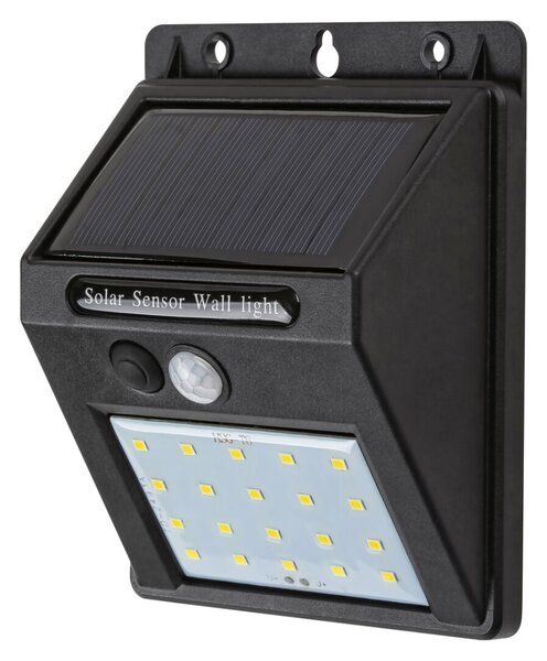 Rábalux 7880 OSTRAVA kültéri napelemes lámpa fekete színben, 100 lm, 1,3W teljesítmény, IP44 védettséggel, 4000K ( Rábalux 7880 )