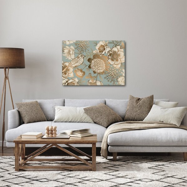 Arany virágok képe (70x50 cm)