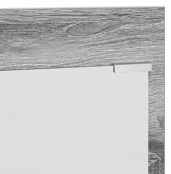 Fali Kabáthorog polcokkal Szürke Sonoma 70 x 10 x 90 cm Faanyag