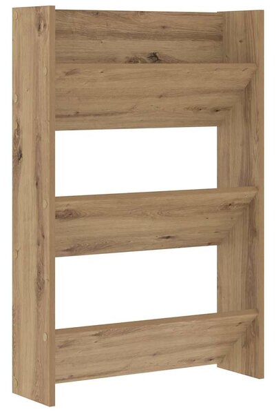 Cipőszekrény polcokkal Artisan tölgy 60 x 18 x 90 cm Faanyag