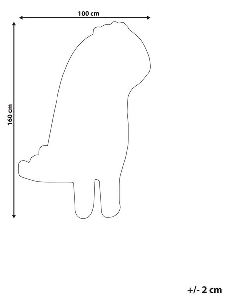 Gyerekszoba szőnyeg DINO Szürke 100 x 160 cm Gyapjú
