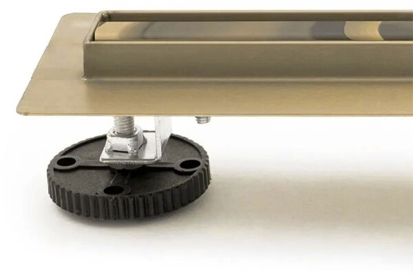 Rea Neo Slim Mirror Pro zuhanylefolyó, 50 cm, matt arany, REA-G5692