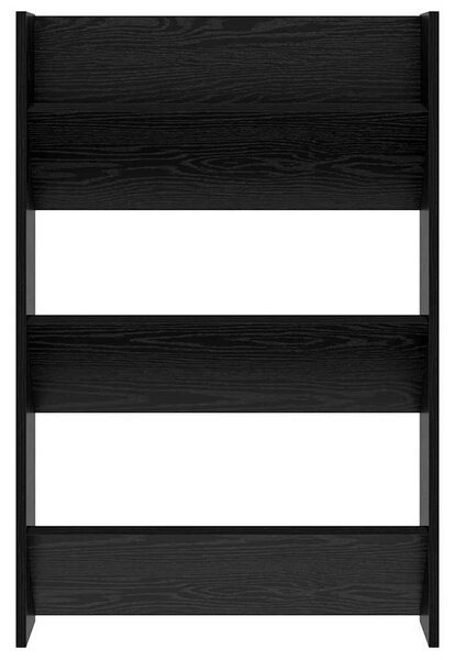 Cipőszekrény 2 pcs Fekete tölgy 60 x 18 x 90 cm Faanyag